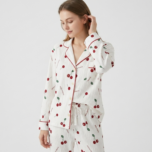 cherry morning - 100% cotton pyjama set
