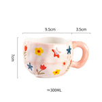 pink meadow - ceramic mug