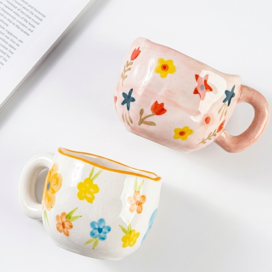 peach blossom - ceramic mug