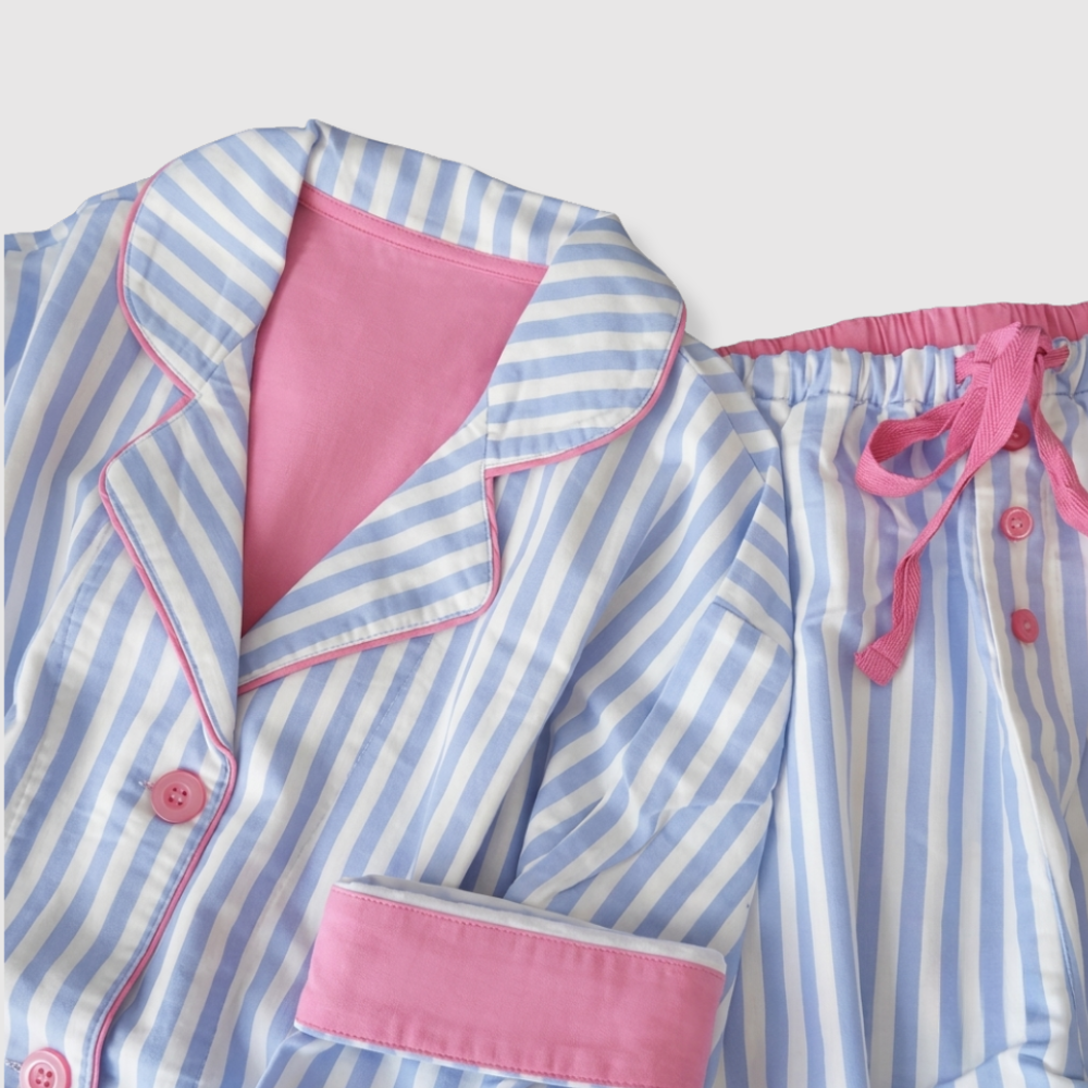 blush hearts - 100% cotton pyjama set