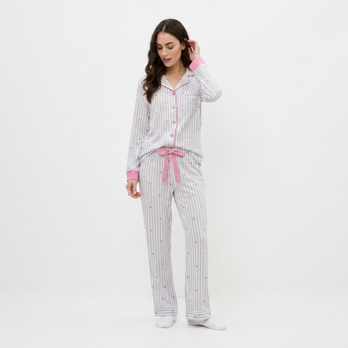 blush hearts - 100% cotton pyjama set