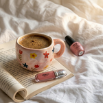 pink meadow - ceramic mug