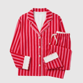 valentine stripes - 100% cotton pyjama set